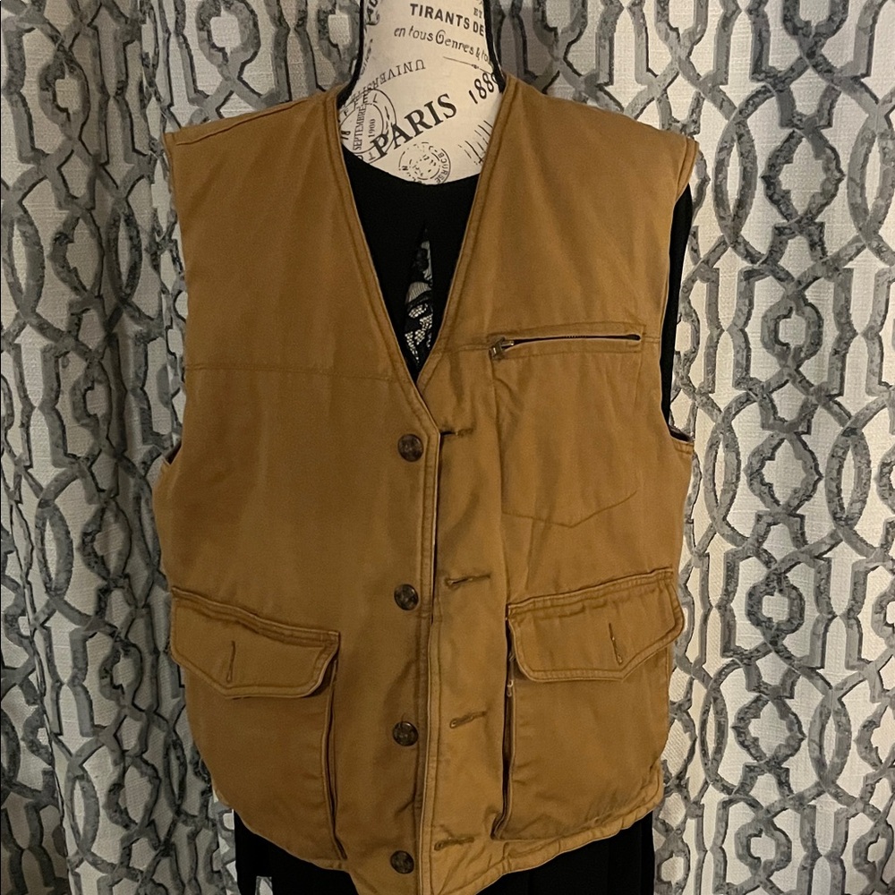 Men's Maxwear Brown Reversible Utility Vest